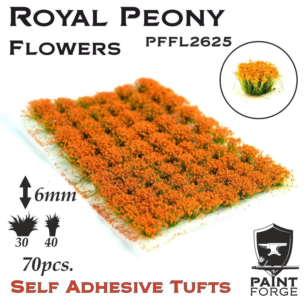 Paint Forge PFFL2625 Fleurs de pivoine royale 6 mm