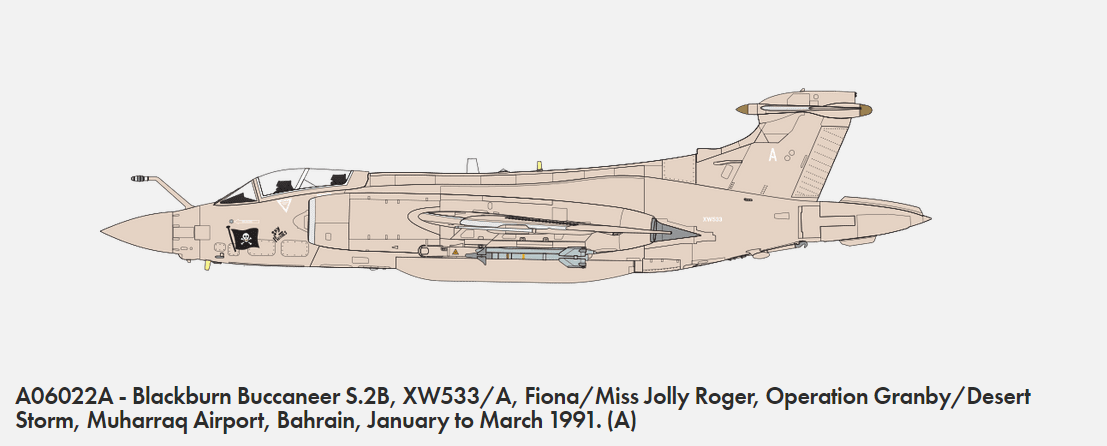 Airfix 06022A Blackburn Buccaneer S.2B GUERRE DU GOLFE 1/72 – imagen 2