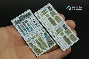 Intérieur imprimé en 3D et coloré sur papier décalcomanie Quinta Studio QD48071 Su-34 (HobbyBoss) 1/48 – image 2