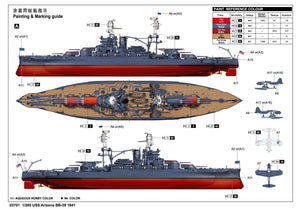 Trumpeter 03701 USS Arizona BB-39 1/200 – immagine 44