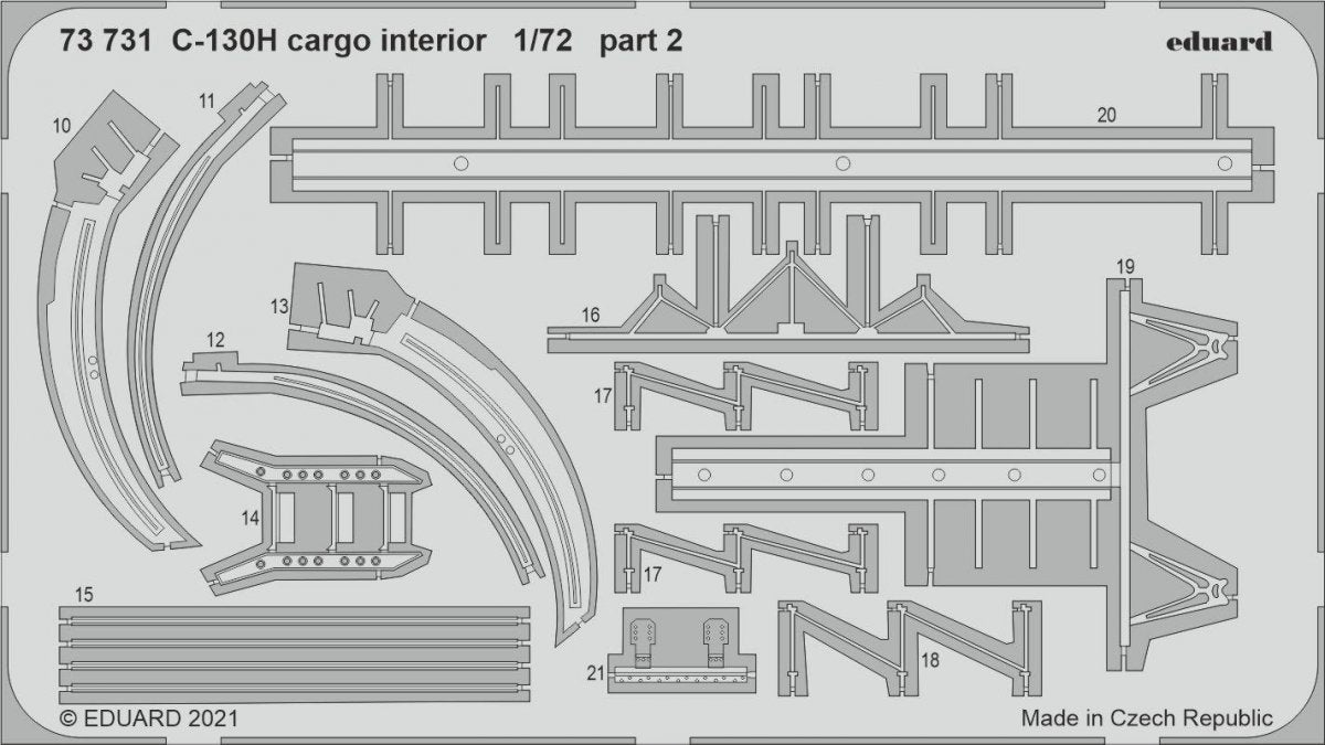 Eduard 73731 Intérieur cargo C-130H pour Zvezda 1/72 – Bild 2