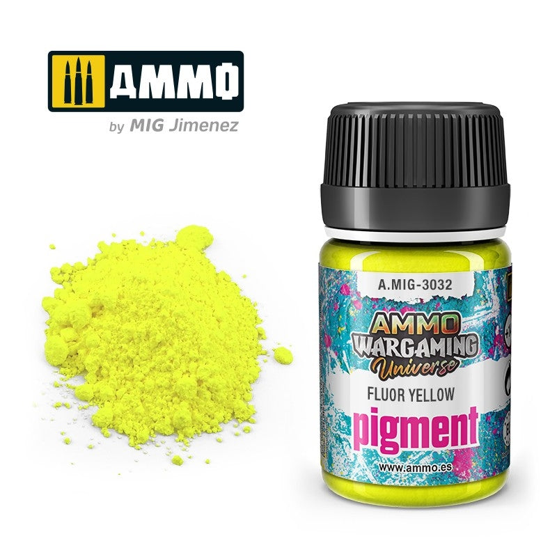 AMMO par Mig Jimenez 3032 Pigment Jaune Fluor 35ml