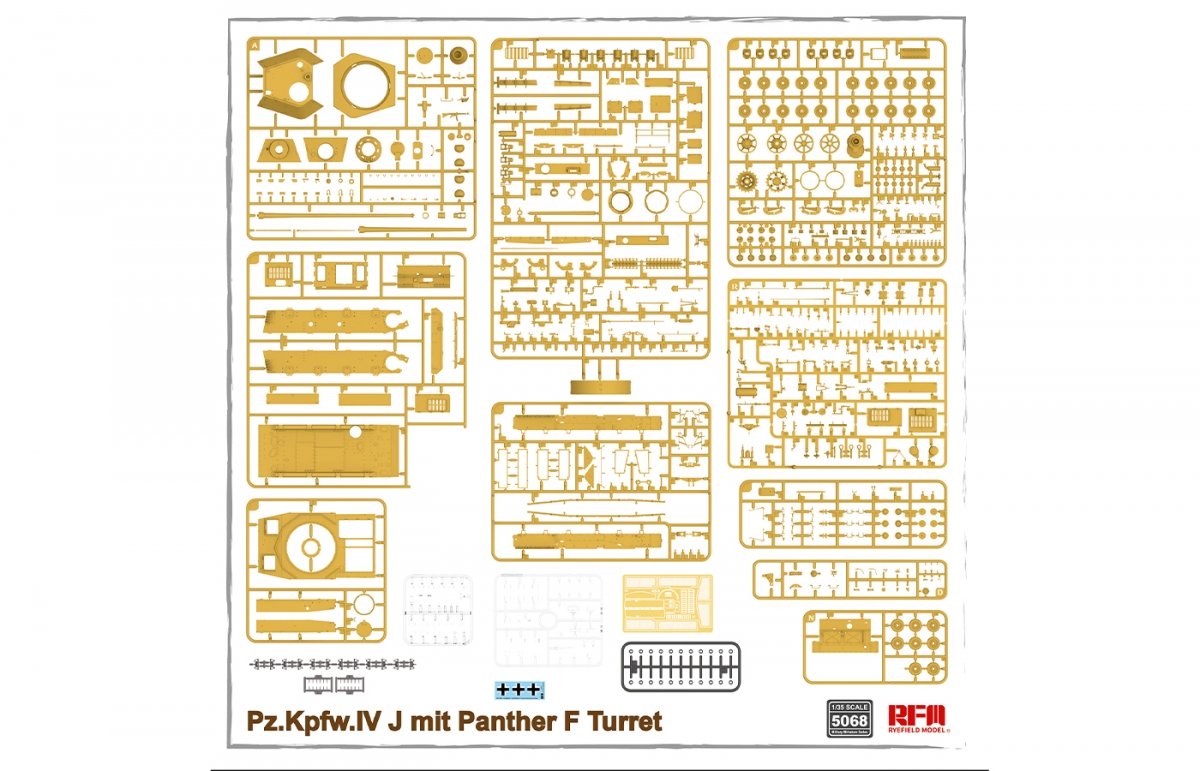 Rye Field Model 5068 Pz.Kpfw.IV J mit Panther F Turret 1/35 – zdjęcie 2