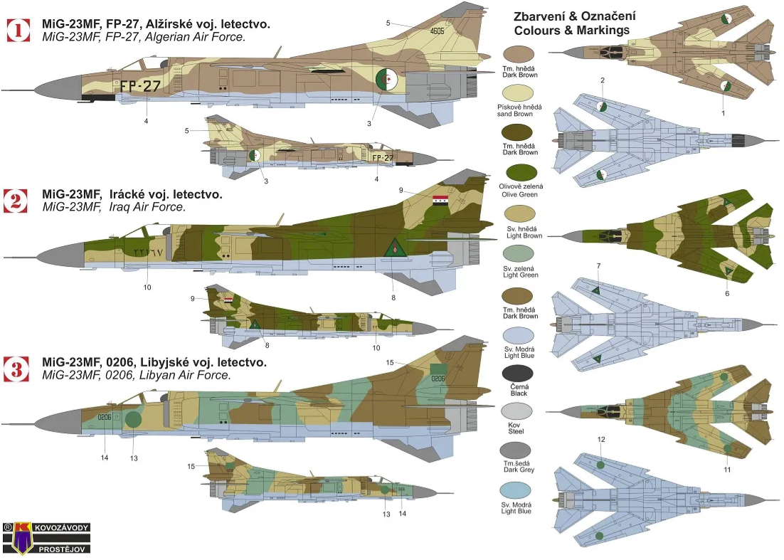 Kovozavody Prostejov KPM0309 MiG-23MF &amp;quot;Floggers arabes&amp;quot; 1/72 – image 2