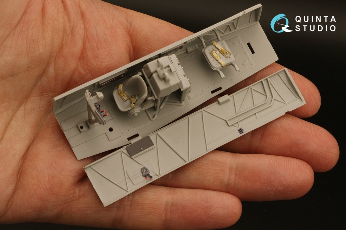 Intérieur imprimé en 3D et coloré sur papier décalcomanie Quinta Studio QD48289 Ar 196A-3 (Italeri) 1/48 – immagine 9