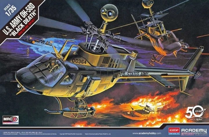Academy 12131 OH-58D Kiowa « Mort Noire » 1/35