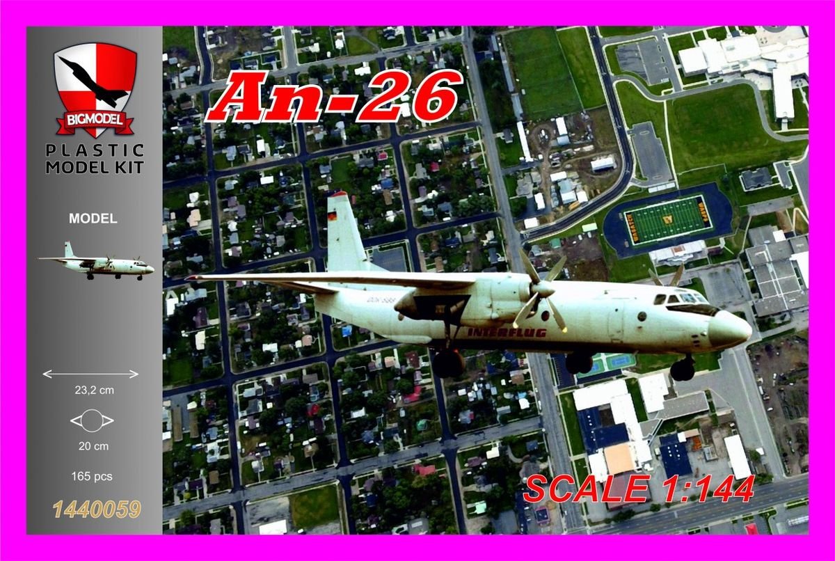 Maquette grand format 1440059 Antonov An-26 Interflug (1/144)