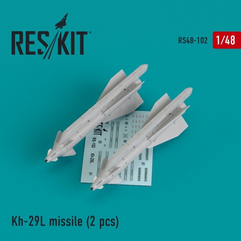 Missile RESKIT RS48-0102 Kh-29L (AS-14A 'Kedge) (2 pcs) 1/48