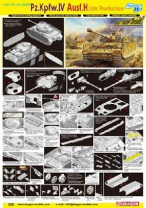 Dragon 6300 Pz.Kpfw.IV Ausf.H Production Tardive (1/35) – image 2