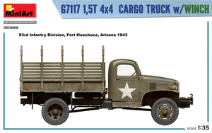 MiniArt 35389 G7117 Camion cargo 4x4 1,5T avec treuil 1/35  – immagine 2