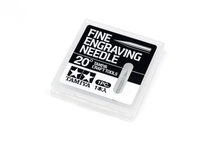 Aiguille à gravure fine Tamiya 74148, angle de 20°