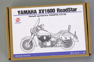 Hobby Design HD02-0400 Yamaha XV1600 Roadstar Custom (Pièces photodécoupées + Pièces métalliques) (Pour Tamiya 14135) 1/12