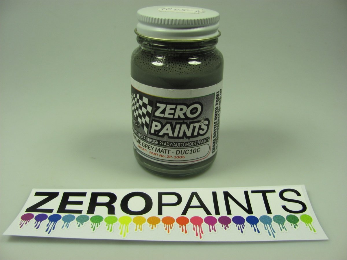 Peinture Zero Paints ZP-1005-DUC10C Ducati Paints 60ml Gris mat pour cadre DUC10C