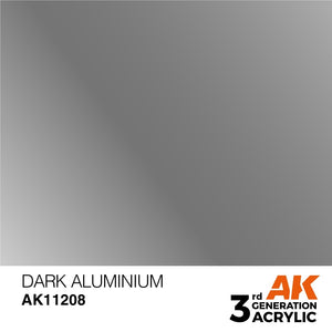 AK Interactive AK11208 DARK ALUMINUM – ​​MÉTALLIQUE 17 ml