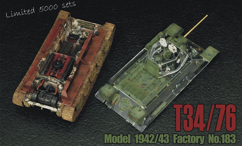AFV Club 35S57 T-34/76 soviétique Modèle 1942/43 Numéro d'usine 183 Édition spéciale (1/35)