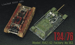AFV Club 35S57 T-34/76 soviétique Modèle 1942/43 Numéro d&amp;#39;usine 183 Édition spéciale (1/35)