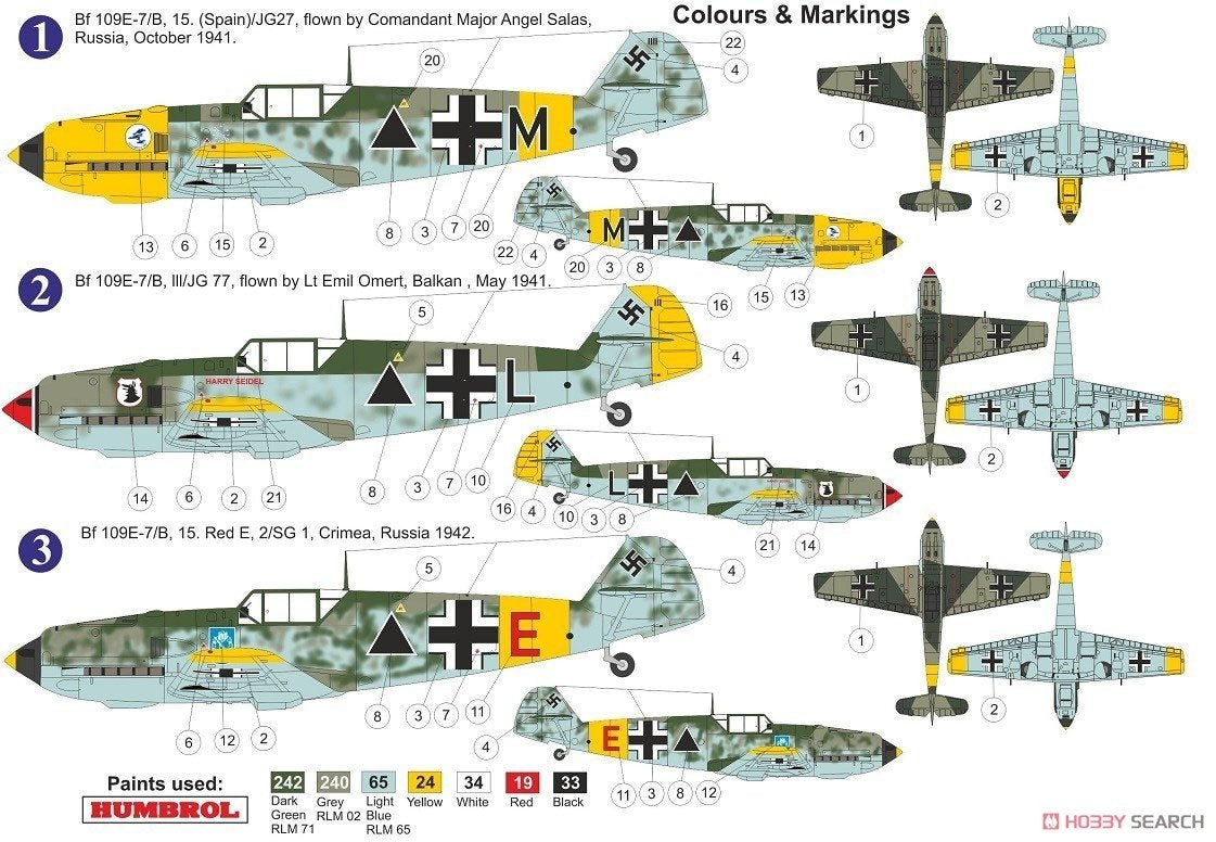 Maquette AZ7659 Messerschmitt Bf.109E-7 au 1/72  – Bild 2