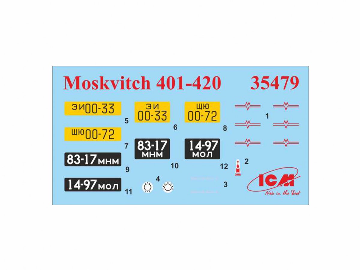 ICM 35479 Moskvitch-401-420 Berline 1/35 – immagine 8