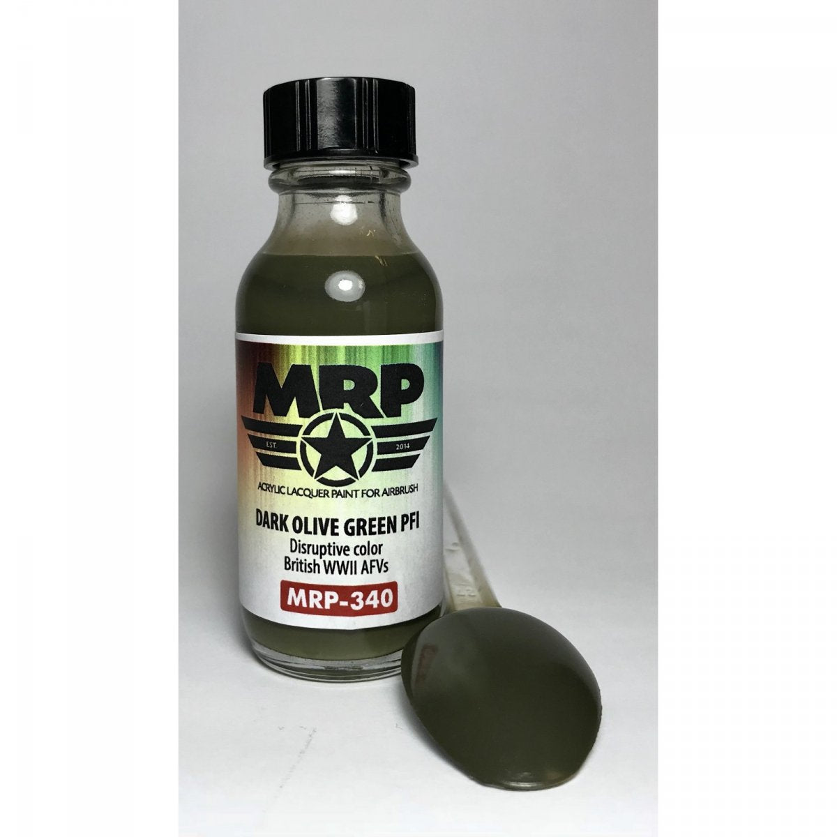 Peinture MR. Paint MRP-340 Vert olive foncé PFI Véhicule blindé britannique de la Seconde Guerre mondiale 30 ml