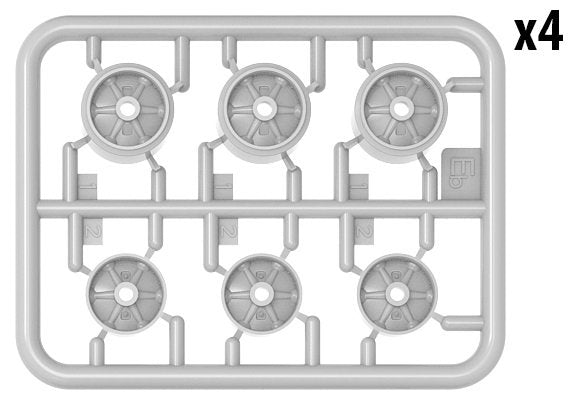 Miniart 35220 M3/M4 ROADWHEELS SET. WELDED TYPE AND PRESSED TYPE 1/35 – zdjęcie 2