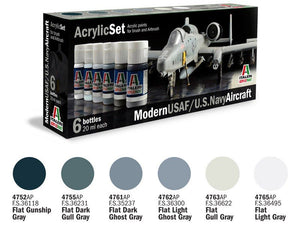 ITALERI 431AP - Avions modernes de l&amp;#39;USAF/US Navy - Coffret acrylique
