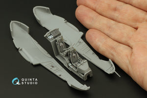 Intérieur imprimé en 3D et coloré sur papier décalcomanie Quinta Studio QD72107 OV-10A Bronco (ICM) 1/72  – imagen 3