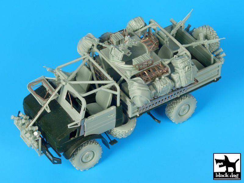 Ensemble d&amp;#39;accessoires Black Dog T35182 Unimog des forces spéciales belges, échelle 1/35 – image 2
