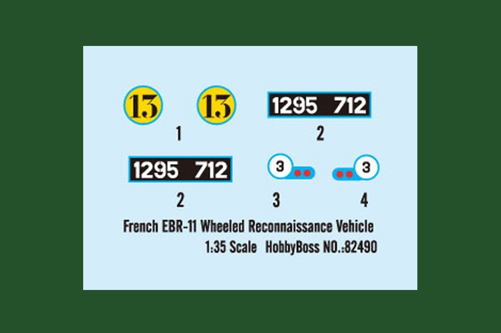 Hobby Boss 82490 Véhicule de reconnaissance à roues français EBR-11 (1/35) – image 4