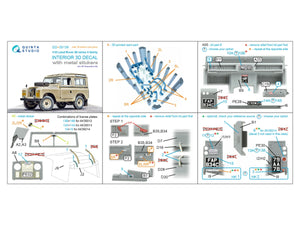 Intérieur imprimé en 3D et coloré sur papier décalcomanie (AK Interactive) pour Land Rover série 88 II (Quinta Studio QD+35139) (avec pièces en résine imprimées en 3D) à l&amp;#39;échelle 1/35 – Bild 15