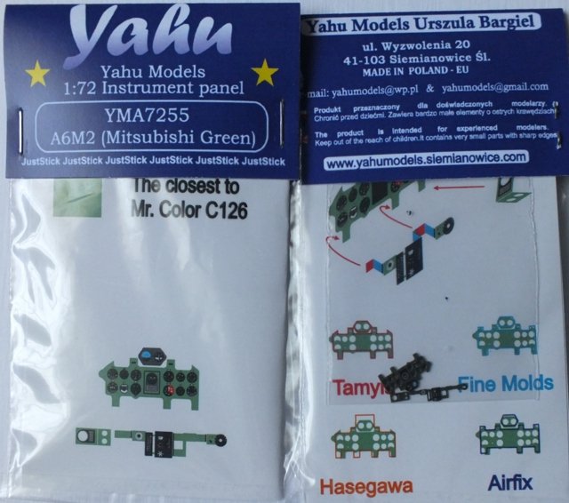 Yahu YMA7255 A6M2 Mitsubishi Vert (Tamiya / Airfix / Hasegawa / FM) 1/72