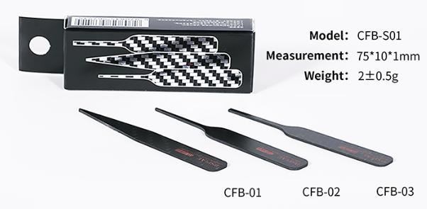 Kit de plaques de polissage en fibre de carbone DSPIAE CFB-S01