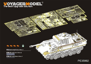 Maquette Voyager PE35992 Panther G allemand de la Seconde Guerre mondiale, version intermédiaire, pour TAKOM 2120 au 1/35