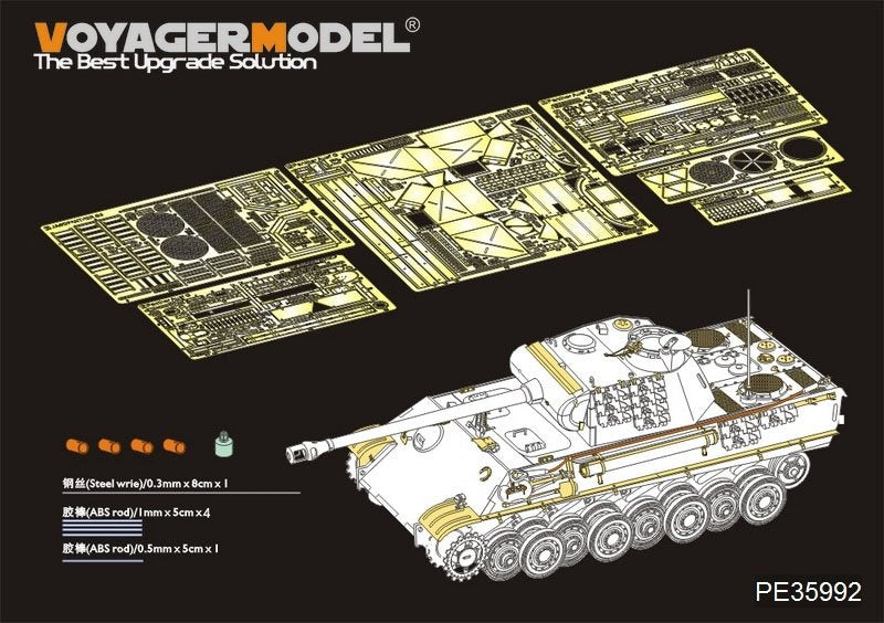 Maquette Voyager PE35992 Panther G allemand de la Seconde Guerre mondiale, version intermédiaire, pour TAKOM 2120 au 1/35