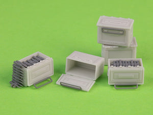 Boîtes de munitions Master GM-35-067 M2 pour fusil Browning M2 .50 - Utilisées pendant la Seconde Guerre mondiale (6 pièces) - OUVERTES 1/35 – image 9
