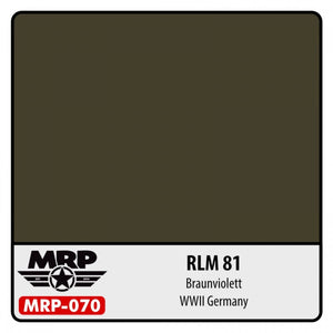 Peinture MR. Paint MRP-070 RLM 81 Braunviolet Seconde Guerre mondiale Allemande 30 ml