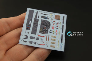Intérieur imprimé en 3D et coloré sur papier décalcomanie (Revell) Quinta Studio QD32069 Me 262A, échelle 1/32 – image 9
