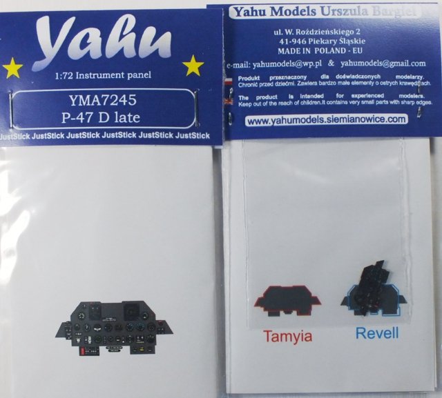 Yahu YMA7245 P-47 D tardif (Tamiya / Revell) 1/72 