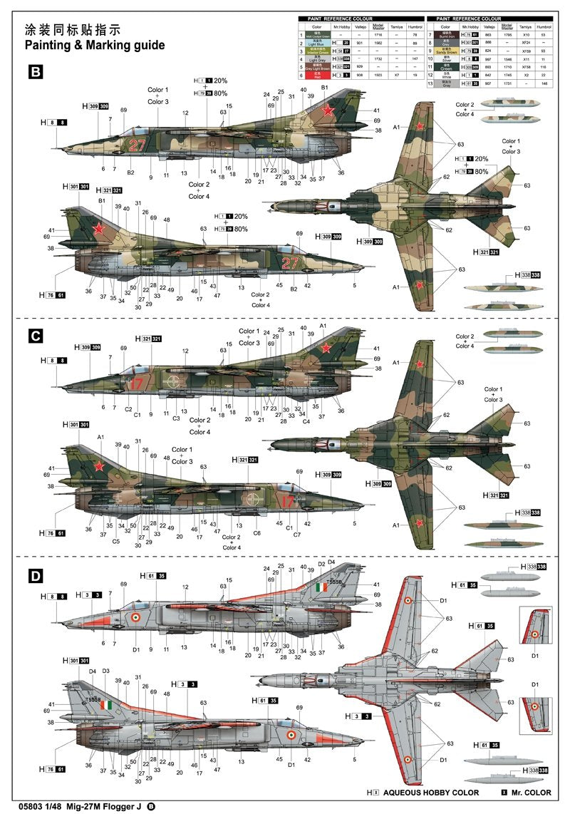 Trumpeter 05803 Mig-27M Flogger J 1/48 – image 17
