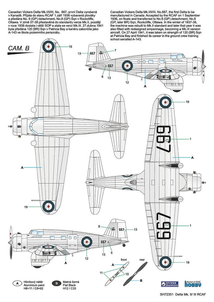 Maquette Special Hobby 72351 Delta Mk. II/III RCAF au 1/72 – image 2