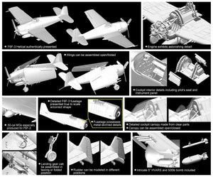 Dragon 5060 Grumman F6F-3 Hellcat (Série Golden Wings) 1/72 – image 3