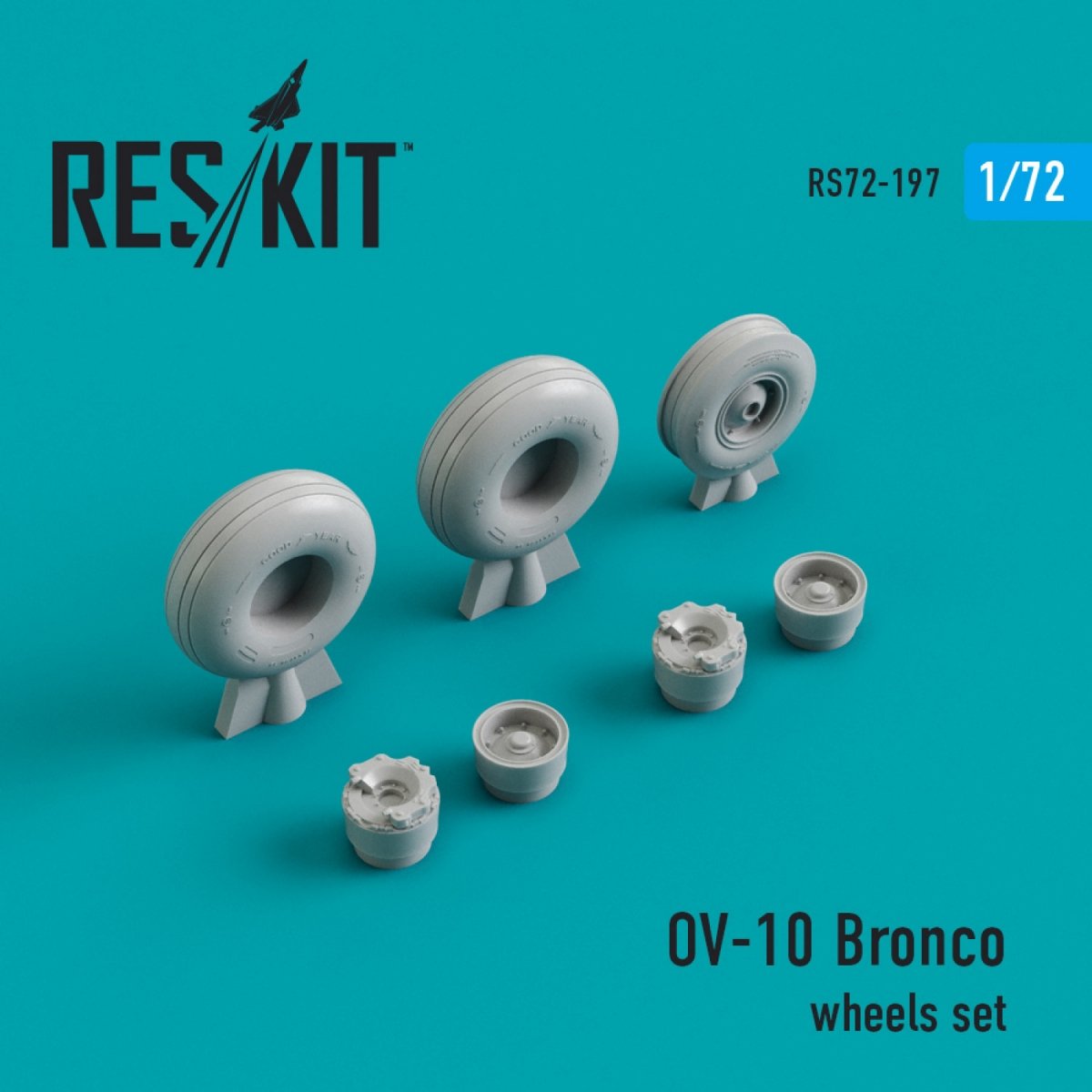 RESKIT RS72-0197 OV-10 « BRONCO » JEU DE ROUES (LESTÉ) 1/72