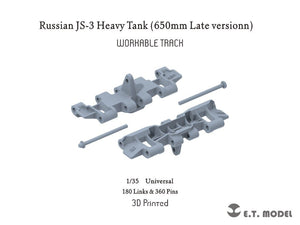 Maquette ET P35-051 Char lourd russe JS-3, version tardive, chenilles fonctionnelles (impression 3D), échelle 1/35