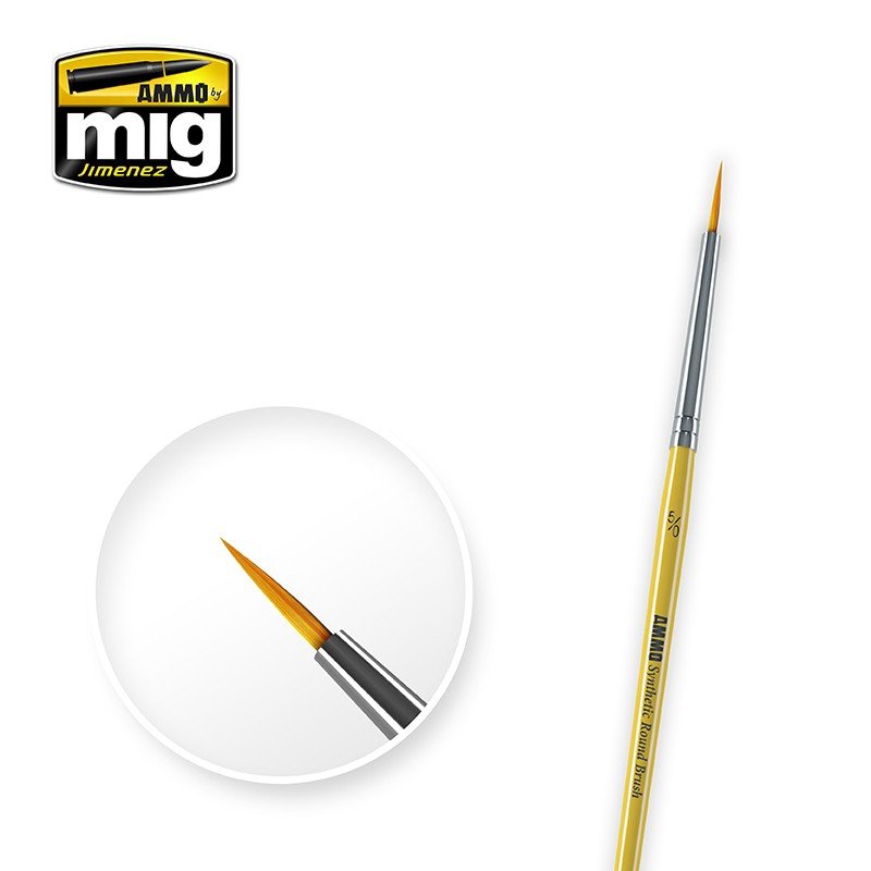 Munitions Mig Jimenez 8610 5/0 SYNTETIC ROUND BRUSH