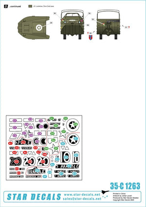 Star Decals 35-C1263 Véhicules blindés britanniques en Hollande 1944-45 # 1 1/35 – image 2