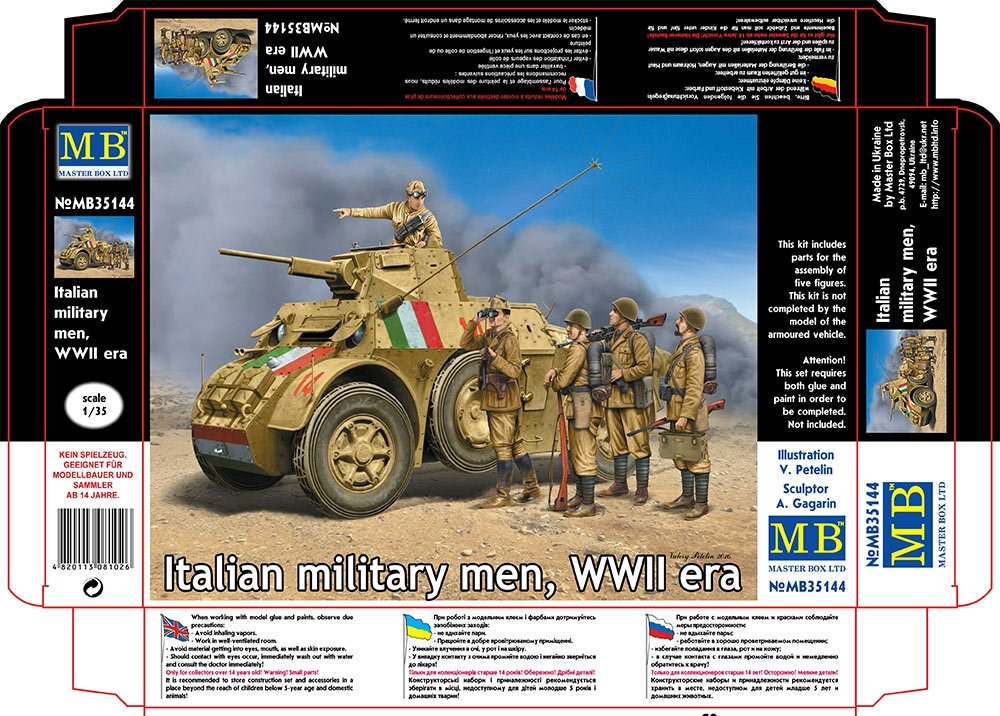 Master Box 35144 Soldats italiens Seconde Guerre mondiale 1/35  – image 6
