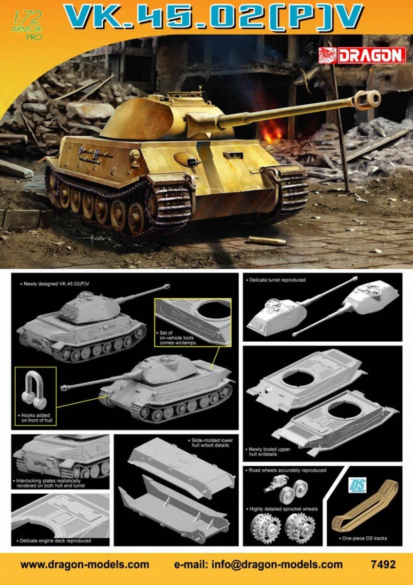 Dragon 7492 VK.45.02(P)V 1/72 – imagen 2