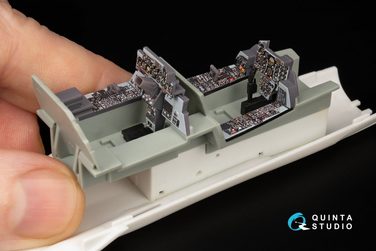 Intérieur imprimé en 3D et coloré sur papier décalcomanie (Academy) pour F-4D Phantom II tardif de Quinta Studio QD+48495 (avec pièces en résine imprimées en 3D) à l&amp;#39;échelle 1/48 – image 13