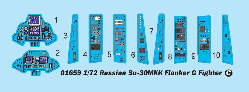 Trumpeter 01659 Su-30MKK Flanker G russe (1/72)  – immagine 20