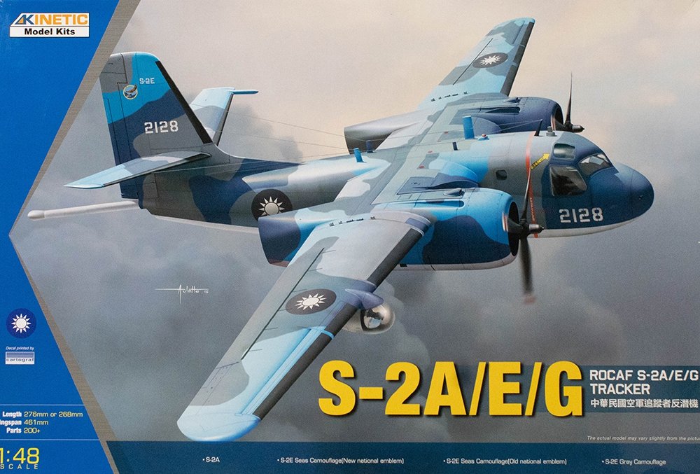 Kinetic K48074 S-2A/E/G Tracker RoCAF 1/48 
