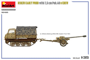 MiniArt 35485 RSO/01 Première production avec canon Pak.40 de 7,5 cm et équipage 1/35 – Bild 5